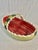 Vintage Ceramic Oval Watermelon Serving Bowl With Handle For Sale - Image 4 of 9