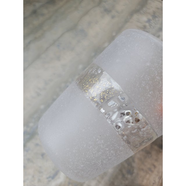 Silver Contemporary Japanese Gold Leaf & Silver Leaf Glass Tumbler by Syoichiro Iwasawa - One-of-a-Kind For Sale - Image 8 of 14