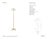 Visual Comfort Signature Grenol Floor Lamp in Hand-Rubbed Antique Brass with Linen Shade Designer: Visual Comfort...