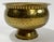 Metal Vintage Hammered Brass Pedestal Bowl For Sale - Image 7 of 8