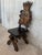 20th Century Pair of Spanish Polychromed Sgabello Carved Side Chair or Stool For Sale - Image 17 of 18