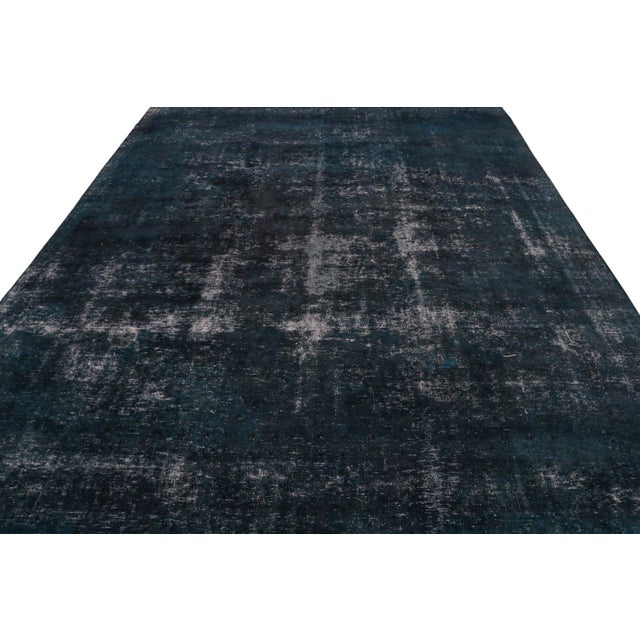 Traditional Vintage Persian Rug in Blue and Black by Rug & Kilim For Sale - Image 3 of 7