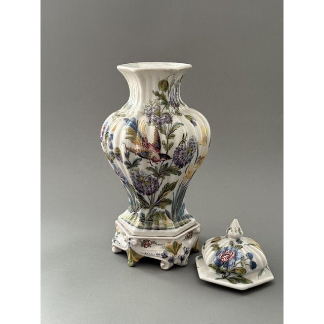 Majolica Potiche Vases by Nove di Bassano for Antonibon, 19th Century, Set of 2 For Sale - Image 12 of 18