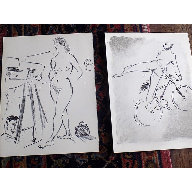 Printmaking Materials Vintage Mid 20th C. Ltd. Ed. Marcel Vertes Lithographs - Set of 12 For Sale - Image 7 of 11