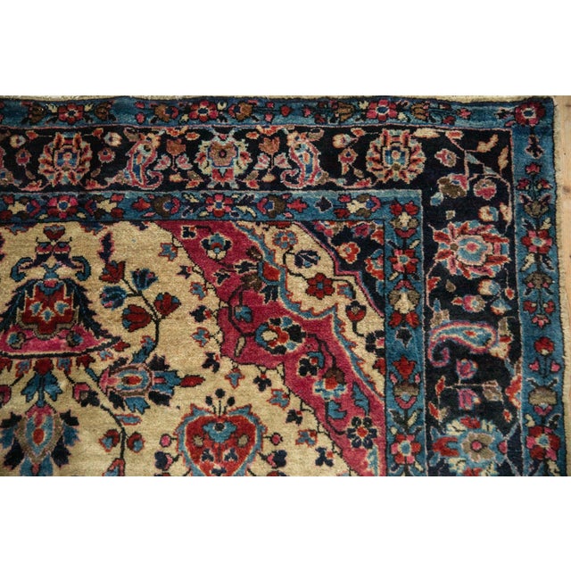 Old New House Antique Mohajeran Sarouk Rug - 4'11" x 7'1" For Sale - Image 4 of 12