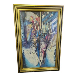 Robert Kostuck Vintage Embossed Screeprint - Strange Desires 1 For Sale