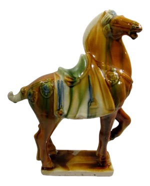 1970s Chinese Sancai Tang Style Horse Glazed Earthenware