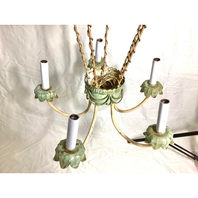 Antique 1930's French Hot-Air Balloon Chandelier For Sale - Image 4 of 11