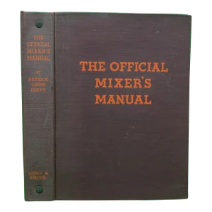 "The Official Mixer's Manual" 1934 Duffy, Patrick Gavin
