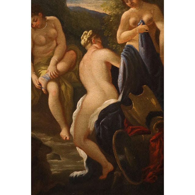 Nicola Malinconico, Nude, The Judgement of Paris, 18th Century, Oil Painting on Canvas, Framed For Sale - Image 6 of 14