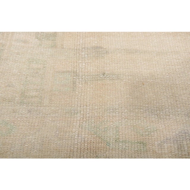 Mid 20th Century Mid 20th Century Vintage Turkish Oushak Rug - 05'05 X 08'02 For Sale - Image 5 of 10