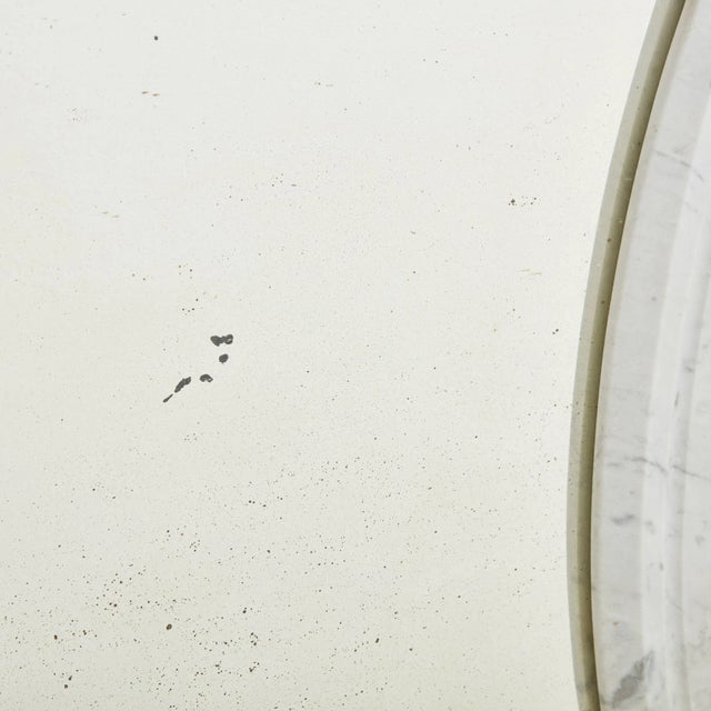 Early 1900s Carrara Marble Bistro Mirror For Sale - Image 4 of 11