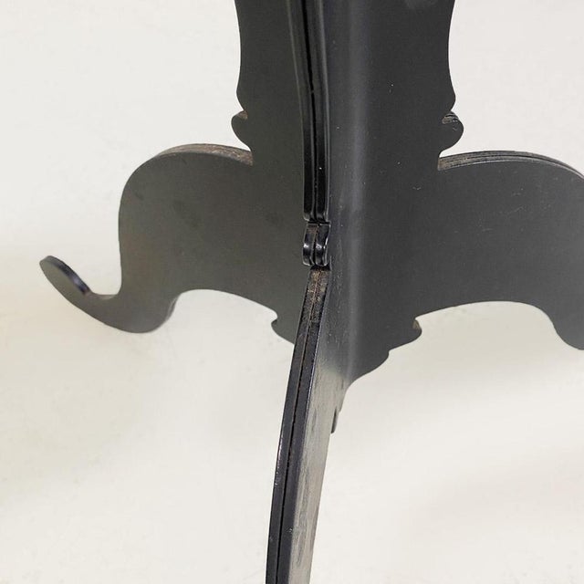 Italian Coffee Table with Oval Marble Top and Metal Legs, 1970s For Sale - Image 11 of 14