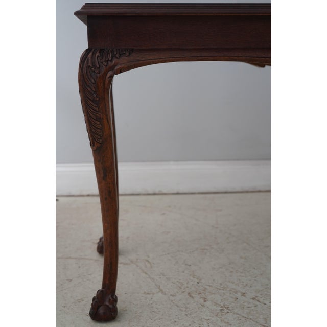 Lane Chippendale Mahogany Clawfoot Sofa Table For Sale - Image 12 of 13