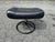 Metal Vintage Ekornes Stressless Black Leather Recliner & Ottoman For Sale - Image 7 of 18