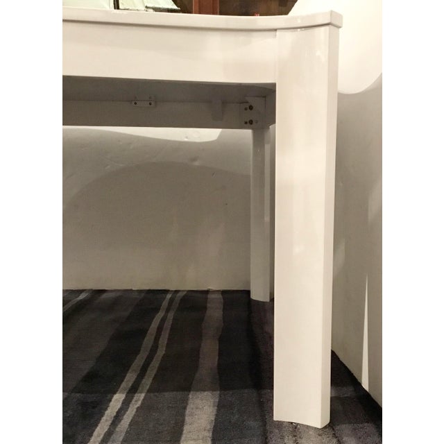Worlds Away Modern White Lacquer Pollock Dining Table Chairish