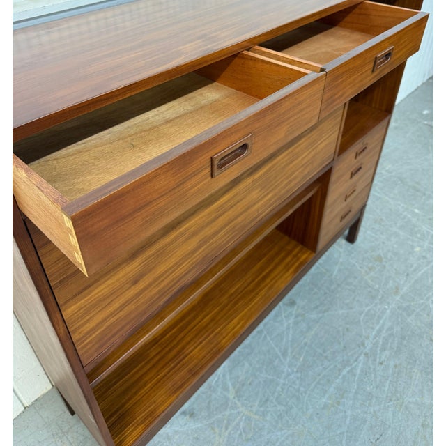 Mid-Century Danish Modern Teak Bar Cabinet For Sale In Philadelphia - Image 6 of 11