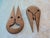 1970s Vintage Mid-Century Modern Abstract Teak Wood Wall Masks - A Pair For Sale - Image 11 of 12