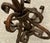 Vintage Spanish Revival Wrought Iron Hand-Forged Spiral Candlestick For Sale - Image 9 of 12