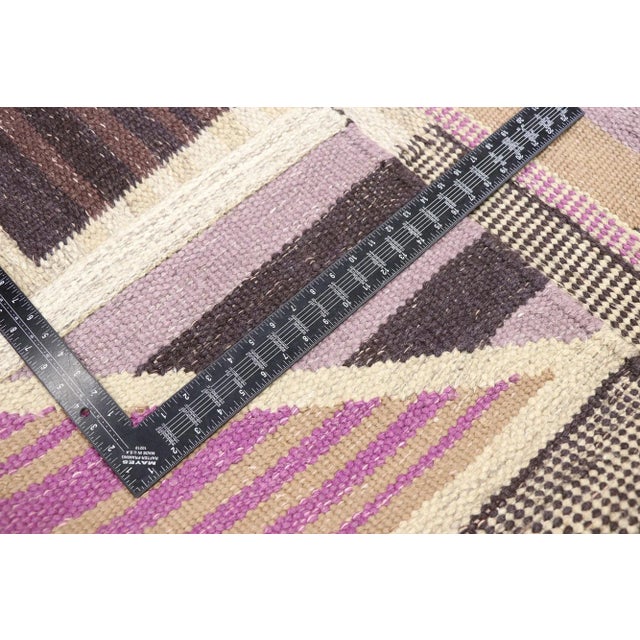 2000 - 2009 Swedish Marianne Richter Style Kilim Rug - 06'04 X 08'10 For Sale - Image 5 of 10