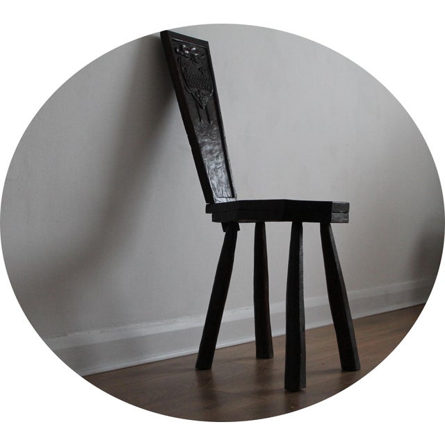 Wood Spinning Stools in Oak, Set of 2 For Sale - Image 7 of 18