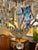 Imposing Gilt-Iron & Crystal Basket-Form 25-Light Chandelier For Sale - Image 4 of 8