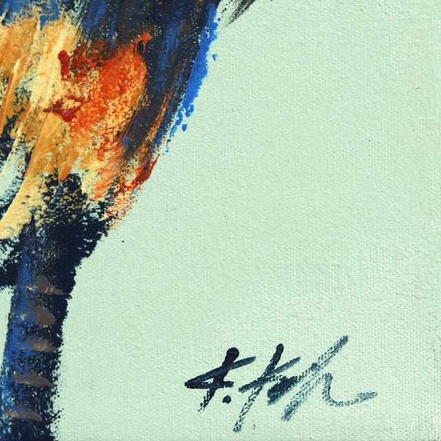 2020s Windy Palm - Contemporary Botanical Landscape Tree Acrylic Painting by Kathleen Keifer For Sale - Image 5 of 8