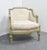 Gray Louis XIV Paint Distressed Bergere Chair For Sale - Image 8 of 8