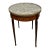 1910s Antique French Louis XVI Mahogany & Marble Bouillotte Center Table For Sale