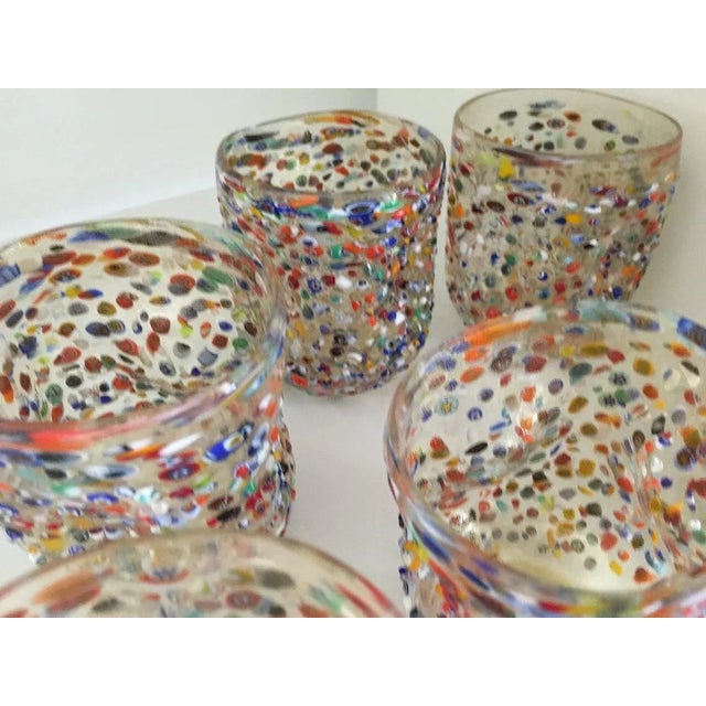 2000 - 2009 2000s Murrisa Murano Glass" Glasses- Set of 6 For Sale - Image 5 of 11