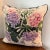 Vintage Hydrangea Blossoms Floral Needlepoint Accent Pillow For Sale In Raleigh - Image 6 of 6