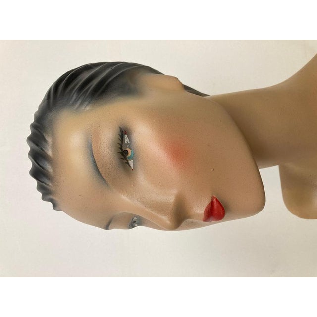 1960s Vintage Mannquin Head, 1960 For Sale - Image 5 of 10