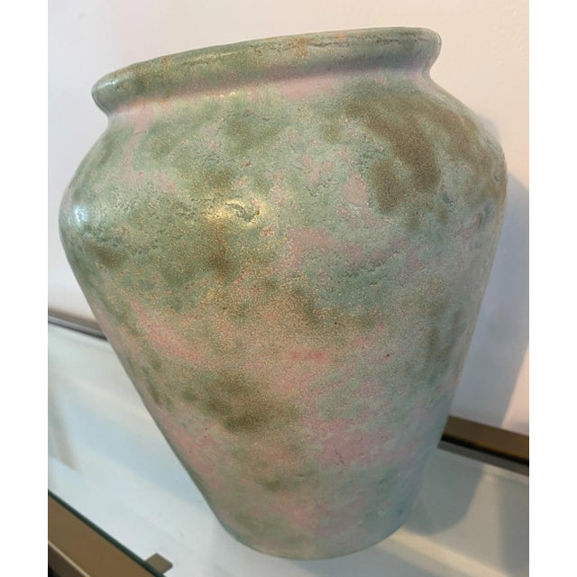Late 20th Century Vintage Post-Modern Burley Ceramic Vase For Sale - Image 5 of 7