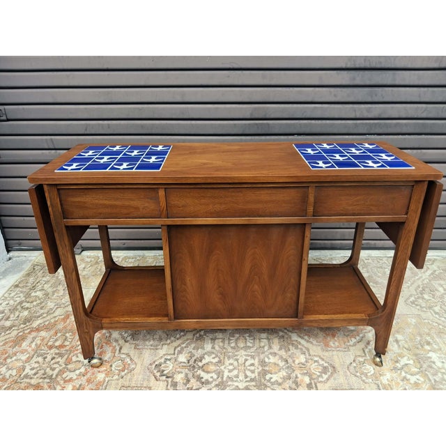 Mid Century Modern Broyhill Brasilia Bar Cart Server. For Sale - Image 13 of 18