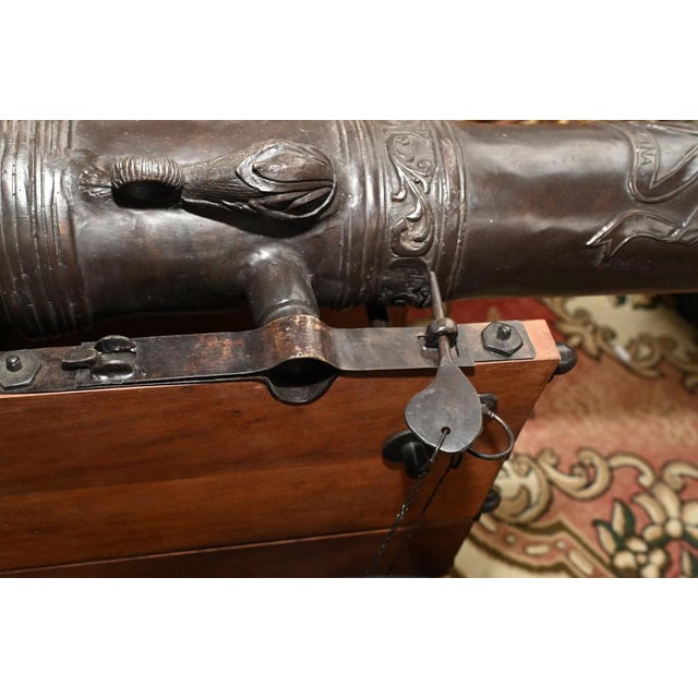 Large French Bronze Cannons, Set of 2 For Sale - Image 3 of 15