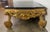 Black Baroque-Style 22k Gold Leaf Carved Coffee Table With Black Stone Top For Sale - Image 8 of 13