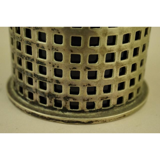 Art Deco Porcelain pen holder vase with silver metal stand EPS by Josef Hoffmann. Early 1900s - Austria For Sale - Image 15 of 18