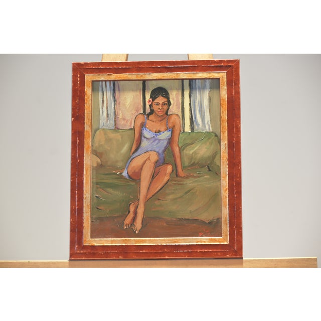 Wood Jade, Marcela Ditomaso, Argentina, 2004, Acrylic on Fiberboard, Framed For Sale - Image 7 of 7