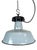 Industrial Grey Enamel Factory Lamp with Cast Iron Top, 1960s For Sale