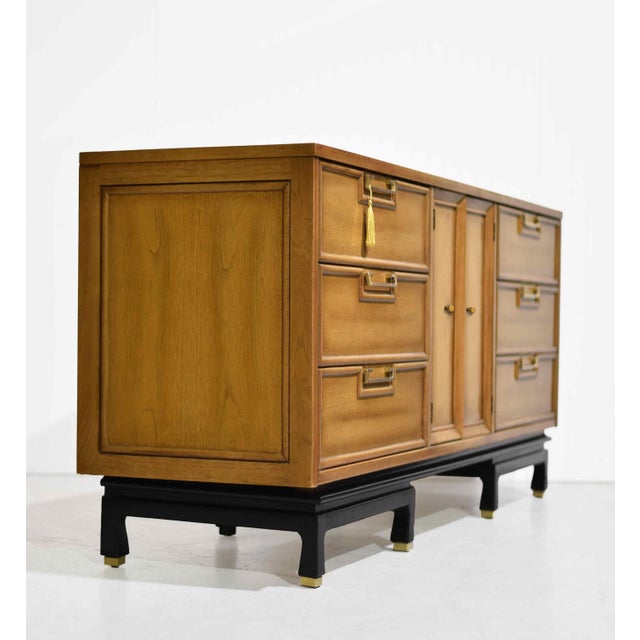 Mid 20th Century Mid Century Ming Style Lowboy Dresser by American of Martinsville For Sale - Image 5 of 13