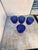 A magnificent, matching set of four (4) vintage water goblets in the iconic "Longchamp" pattern by celebrated French...