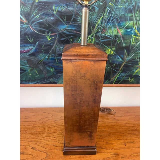Vintage Knob Creek Patinated Copper Column Table Lamp For Sale In Naples, FL - Image 6 of 11