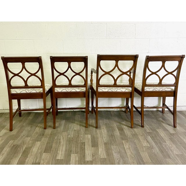 Vintage Regency Adams Style Mahogany Dining Chairs Set of 4 Chairish