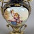 Blue Antique French Porcelain, Brass and Satin Glass Table Lamp, 20th Century For Sale - Image 8 of 13