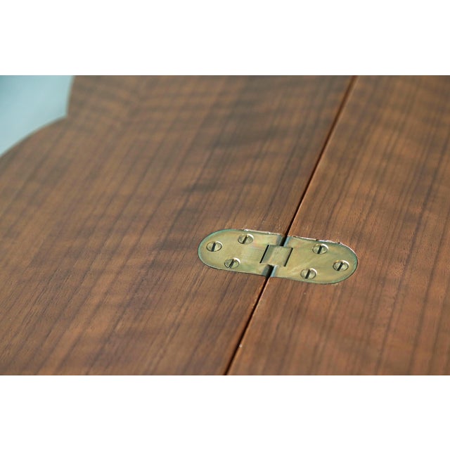 Brown 1950s Bertha Schaefer (Attr) for Singer & Sons Flip Top Dining Table For Sale - Image 8 of 13