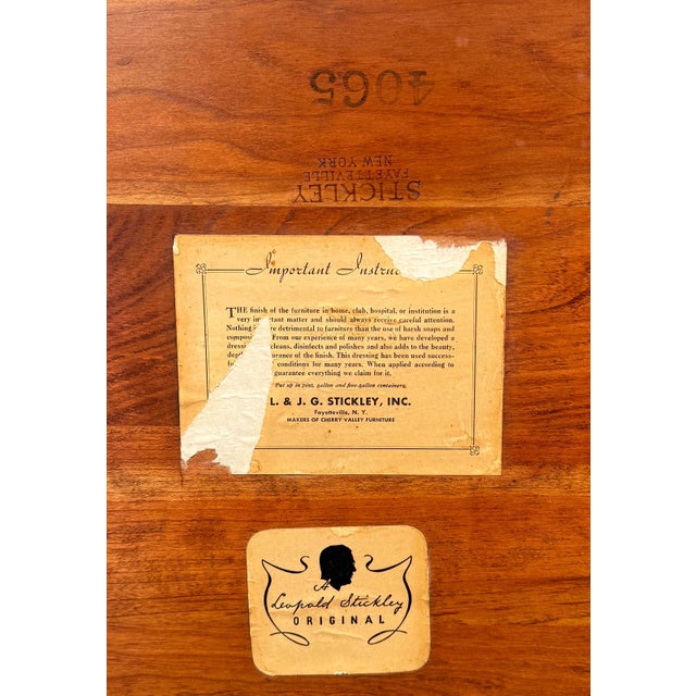 Mid 20th Century Beautiful Stickley Maple Draw Leaf Coffee Table For Sale - Image 9 of 14