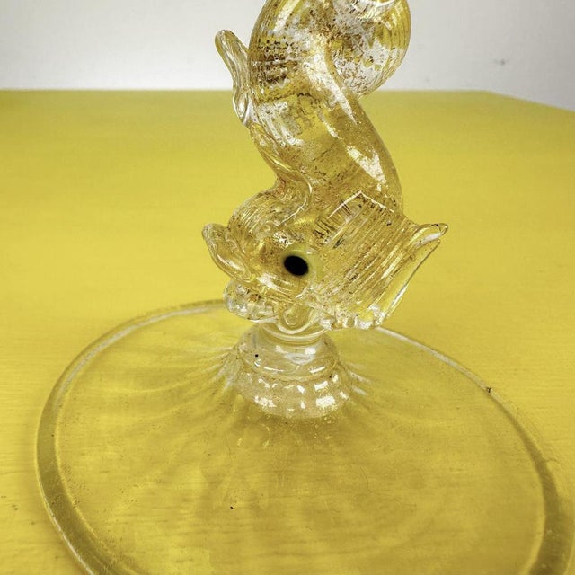 Vintage Murano Glass Candlestick from Barovier & Toso For Sale - Image 5 of 9