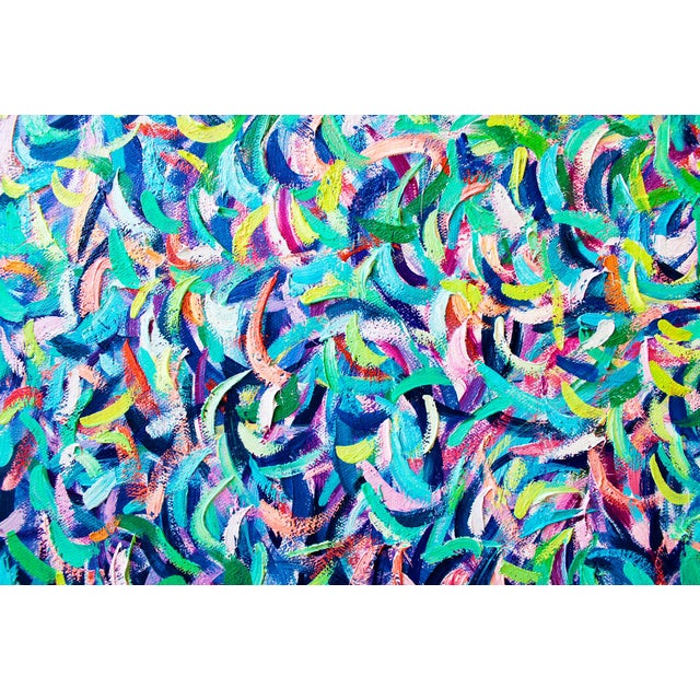 Artist Andrei Sitsko "City Park Xix" Modern Original Painting - Set of 2 For Sale - Image 4 of 9