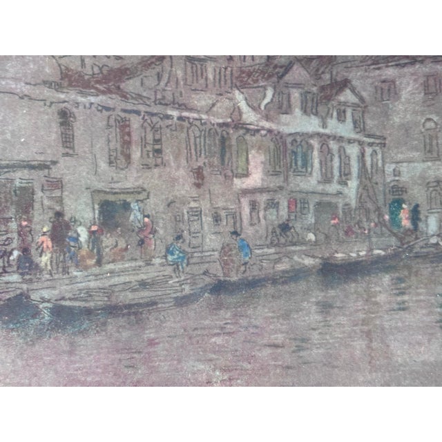 James McNeill Whistler, Venice 1904 antique chromolithograph. Fine example of early impressionism. Condition: Excellent...