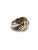 Contemporary Sterling and Gold Vermeil Blue Topaz Ring Sz 7 For Sale - Image 3 of 7